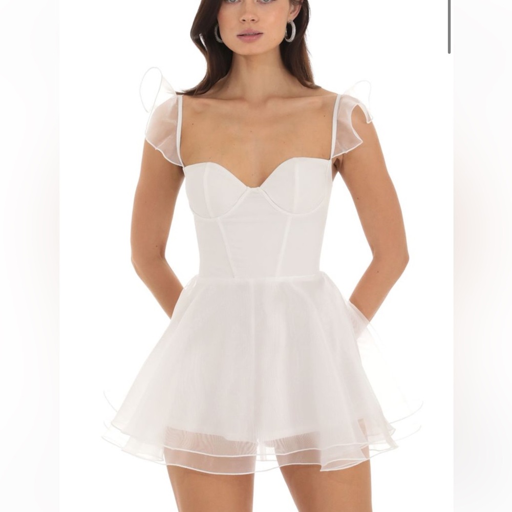 Lucy in the Sky romper-style mini babydoll dress